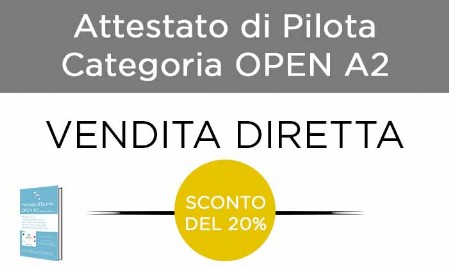 Manuale quiz esame pilota drone Open A2