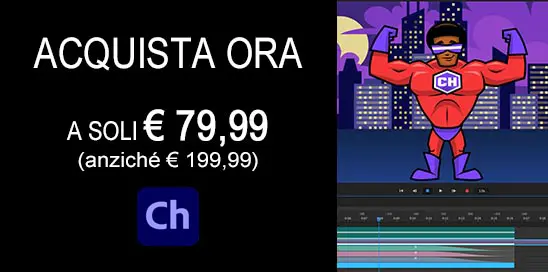 Accedi all'offerta del corso completo Adobe Character Animator